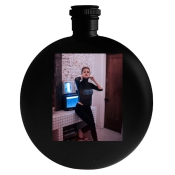 Selena Gomez Round Flask