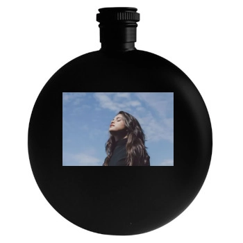 Selena Gomez Round Flask