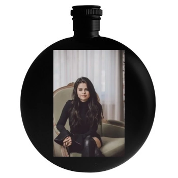 Selena Gomez Round Flask