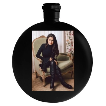 Selena Gomez Round Flask