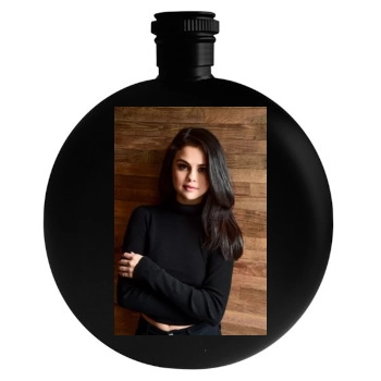 Selena Gomez Round Flask