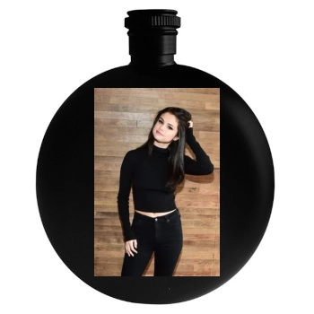 Selena Gomez Round Flask