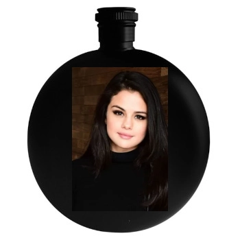 Selena Gomez Round Flask