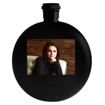 Selena Gomez Round Flask