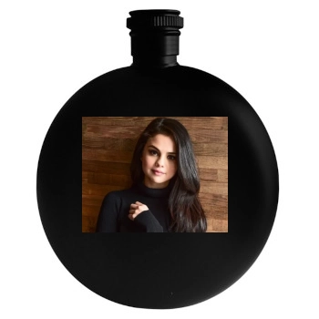 Selena Gomez Round Flask