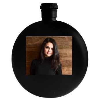 Selena Gomez Round Flask