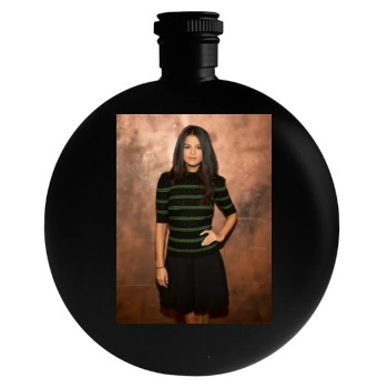 Selena Gomez Round Flask