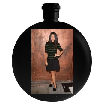 Selena Gomez Round Flask