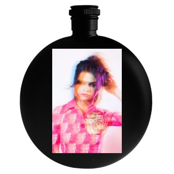 Selena Gomez Round Flask