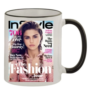 Selena Gomez 11oz Colored Rim & Handle Mug