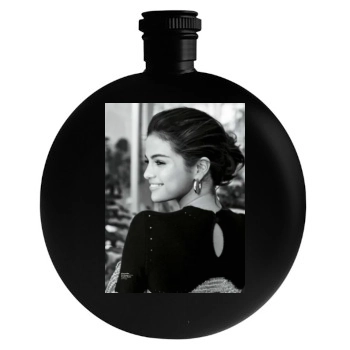 Selena Gomez Round Flask