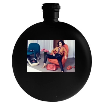 Selena Gomez Round Flask