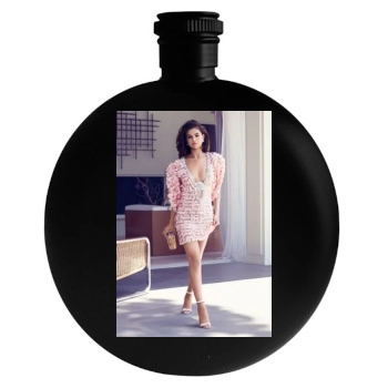 Selena Gomez Round Flask