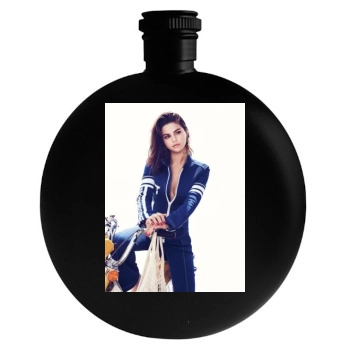 Selena Gomez Round Flask