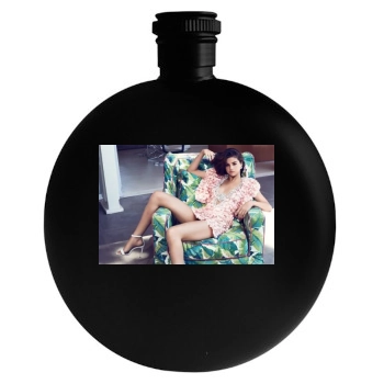 Selena Gomez Round Flask