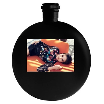 Selena Gomez Round Flask