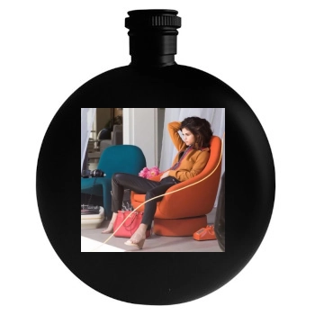 Selena Gomez Round Flask