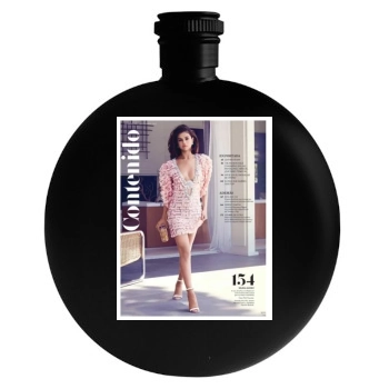 Selena Gomez Round Flask