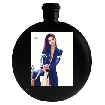 Selena Gomez Round Flask