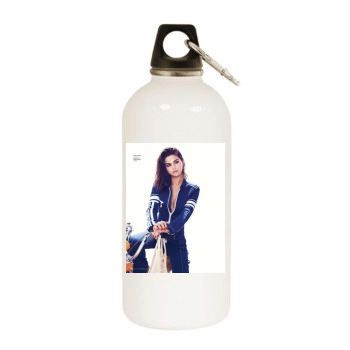 Selena Gomez White Water Bottle With Carabiner