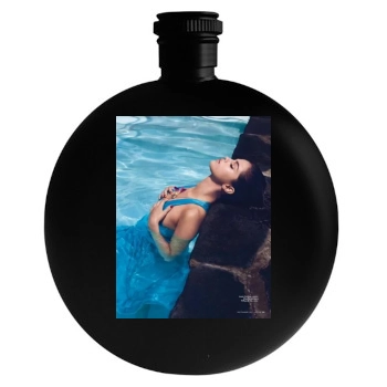 Selena Gomez Round Flask