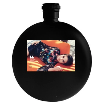 Selena Gomez Round Flask