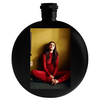 Selena Gomez Round Flask