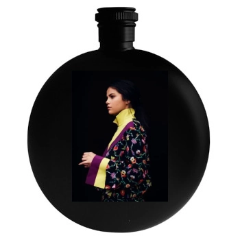 Selena Gomez Round Flask