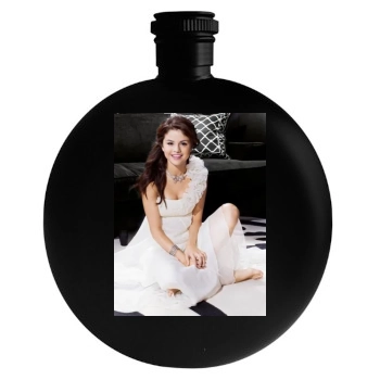 Selena Gomez Round Flask