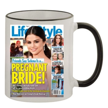 Selena Gomez 11oz Colored Rim & Handle Mug