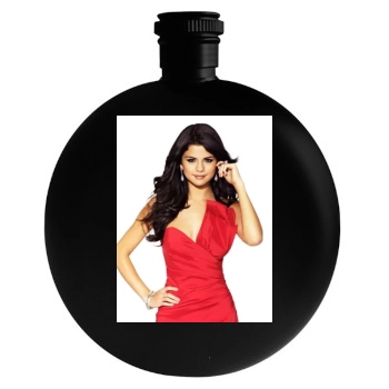 Selena Gomez Round Flask