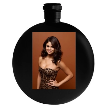 Selena Gomez Round Flask