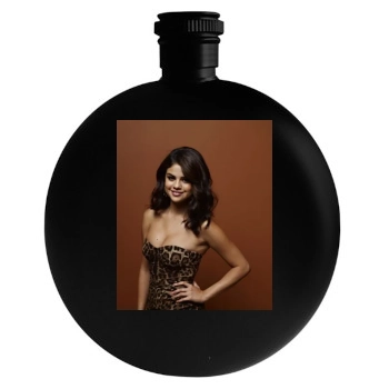 Selena Gomez Round Flask