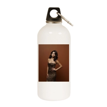 Selena Gomez White Water Bottle With Carabiner