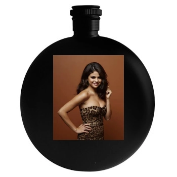 Selena Gomez Round Flask