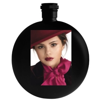 Selena Gomez Round Flask