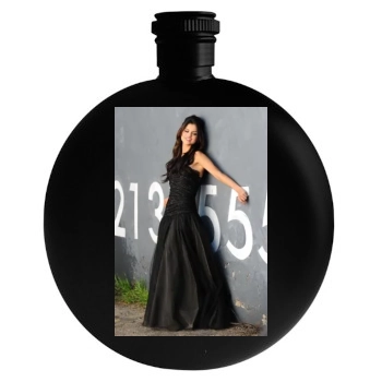 Selena Gomez Round Flask