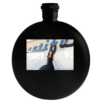 Selena Gomez Round Flask