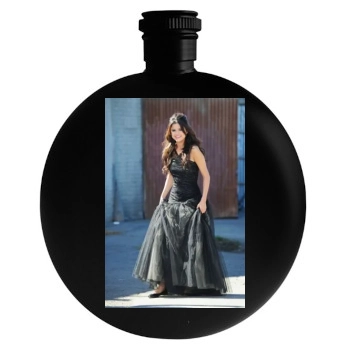 Selena Gomez Round Flask