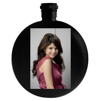 Selena Gomez Round Flask