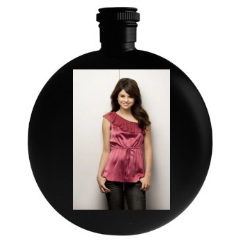 Selena Gomez Round Flask