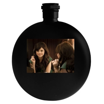 Selena Gomez Round Flask