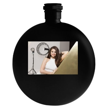 Selena Gomez Round Flask