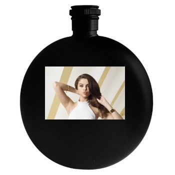 Selena Gomez Round Flask