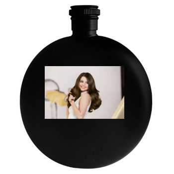 Selena Gomez Round Flask