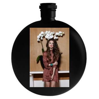 Selena Gomez Round Flask