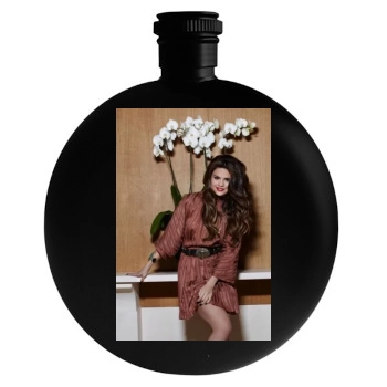 Selena Gomez Round Flask