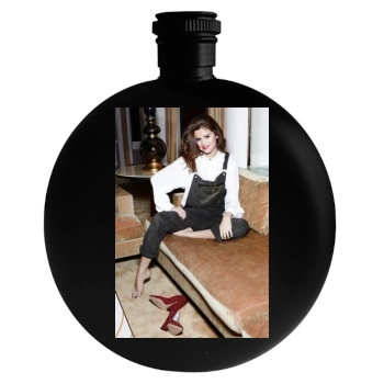 Selena Gomez Round Flask