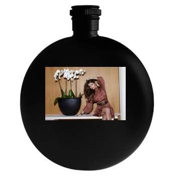 Selena Gomez Round Flask