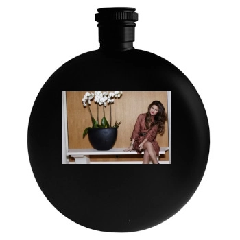 Selena Gomez Round Flask